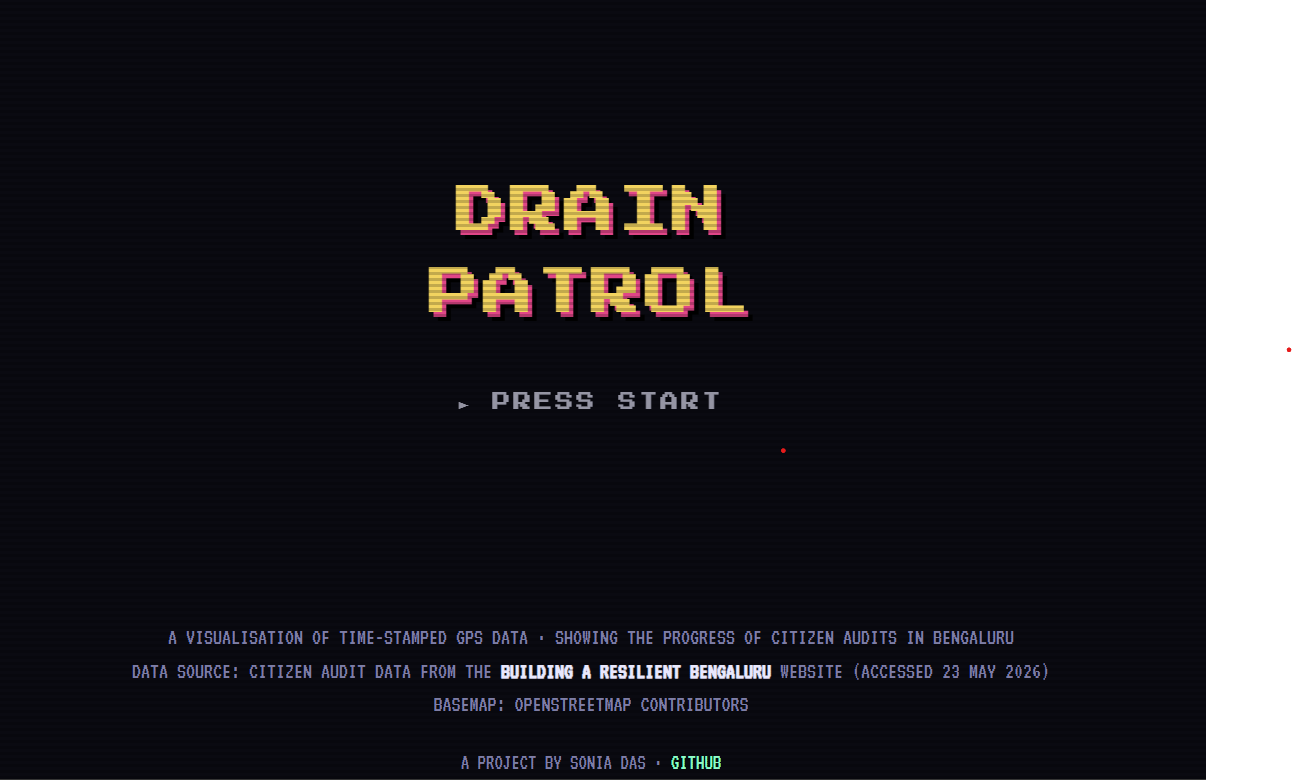 Drain Patrol title screen